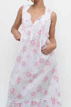 Load image into Gallery viewer, Vintage x EILEEN WEST Rose Patterned Cotton Dress (XS-M)