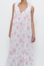 Load image into Gallery viewer, Vintage x EILEEN WEST Rose Patterned Cotton Dress (XS-M)