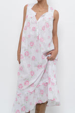 Load image into Gallery viewer, Vintage x EILEEN WEST Rose Patterned Cotton Dress (XS-M)
