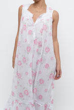 Load image into Gallery viewer, Vintage x EILEEN WEST Rose Patterned Cotton Dress (XS-M)