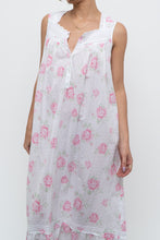 Load image into Gallery viewer, Vintage x EILEEN WEST Rose Patterned Cotton Dress (XS-M)