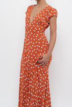 Load image into Gallery viewer, TULAROSA x Orange Polkadot Maxi Wrap Dress (XS)