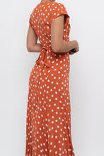 Load image into Gallery viewer, TULAROSA x Orange Polkadot Maxi Wrap Dress (XS)