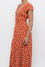 Load image into Gallery viewer, TULAROSA x Orange Polkadot Maxi Wrap Dress (XS)