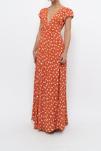 Load image into Gallery viewer, TULAROSA x Orange Polkadot Maxi Wrap Dress (XS)