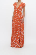 Load image into Gallery viewer, TULAROSA x Orange Polkadot Maxi Wrap Dress (XS)