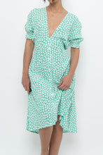 Load image into Gallery viewer, FAITHFUL THE BRAND x Teal, White Floral Midi Dress (S)