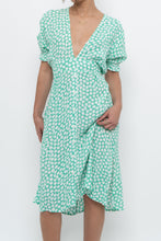 Load image into Gallery viewer, FAITHFUL THE BRAND x Teal, White Floral Midi Dress (S)
