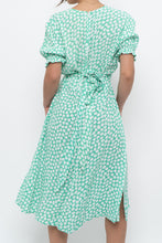 Load image into Gallery viewer, FAITHFUL THE BRAND x Teal, White Floral Midi Dress (S)