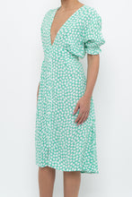 Load image into Gallery viewer, FAITHFUL THE BRAND x Teal, White Floral Midi Dress (S)