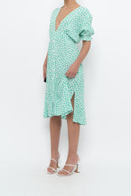 Load image into Gallery viewer, FAITHFUL THE BRAND x Teal, White Floral Midi Dress (S)