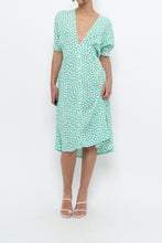 Load image into Gallery viewer, FAITHFUL THE BRAND x Teal, White Floral Midi Dress (S)