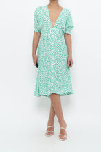 Load image into Gallery viewer, FAITHFUL THE BRAND x Teal, White Floral Midi Dress (S)