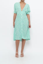 Load image into Gallery viewer, FAITHFUL THE BRAND x Teal, White Floral Midi Dress (S)