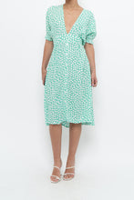 Load image into Gallery viewer, FAITHFUL THE BRAND x Teal, White Floral Midi Dress (S)