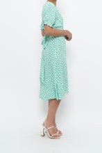Load image into Gallery viewer, FAITHFUL THE BRAND x Teal, White Floral Midi Dress (S)