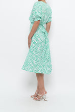 Load image into Gallery viewer, FAITHFUL THE BRAND x Teal, White Floral Midi Dress (S)