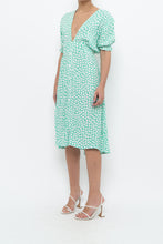 Load image into Gallery viewer, FAITHFUL THE BRAND x Teal, White Floral Midi Dress (S)