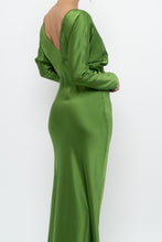 Load image into Gallery viewer, MICHELLE MASON x Green Pure Silk Maxi Dress (XS, S)