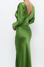 Load image into Gallery viewer, MICHELLE MASON x Green Pure Silk Maxi Dress (XS, S)