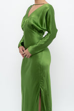 Load image into Gallery viewer, MICHELLE MASON x Green Pure Silk Maxi Dress (XS, S)