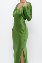 Load image into Gallery viewer, MICHELLE MASON x Green Pure Silk Maxi Dress (XS, S)