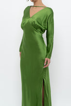 Load image into Gallery viewer, MICHELLE MASON x Green Pure Silk Maxi Dress (XS, S)
