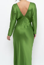 Load image into Gallery viewer, MICHELLE MASON x Green Pure Silk Maxi Dress (XS, S)