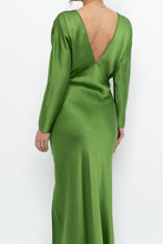 Load image into Gallery viewer, MICHELLE MASON x Green Pure Silk Maxi Dress (XS, S)