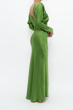 Load image into Gallery viewer, MICHELLE MASON x Green Pure Silk Maxi Dress (XS, S)