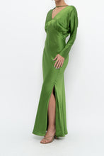 Load image into Gallery viewer, MICHELLE MASON x Green Pure Silk Maxi Dress (XS, S)