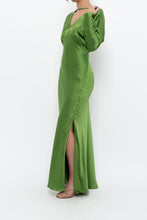 Load image into Gallery viewer, MICHELLE MASON x Green Pure Silk Maxi Dress (XS, S)