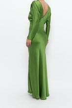 Load image into Gallery viewer, MICHELLE MASON x Green Pure Silk Maxi Dress (XS, S)