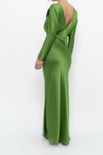 Load image into Gallery viewer, MICHELLE MASON x Green Pure Silk Maxi Dress (XS, S)