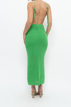 Load image into Gallery viewer, SALTY x Green Crochet Low-Back Dress (S)