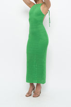 Load image into Gallery viewer, SALTY x Green Crochet Low-Back Dress (S)