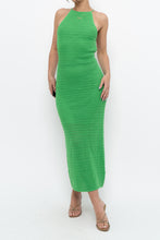 Load image into Gallery viewer, SALTY x Green Crochet Low-Back Dress (S)