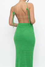 Load image into Gallery viewer, SALTY x Green Crochet Low-Back Dress (S)