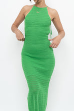 Load image into Gallery viewer, SALTY x Green Crochet Low-Back Dress (S)