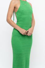 Load image into Gallery viewer, SALTY x Green Crochet Low-Back Dress (S)