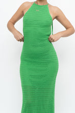 Load image into Gallery viewer, SALTY x Green Crochet Low-Back Dress (S)