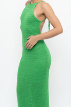 Load image into Gallery viewer, SALTY x Green Crochet Low-Back Dress (S)