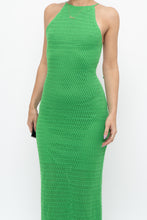 Load image into Gallery viewer, SALTY x Green Crochet Low-Back Dress (S)