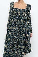 Load image into Gallery viewer, WE WHORE WHAT x Teal Blue Floral Tiered Asymetric Dress (XS)
