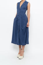 Load image into Gallery viewer, DKNY x Blue Gingham Back-Tie Dress (XS-M)