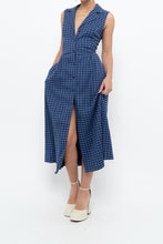 Load image into Gallery viewer, DKNY x Blue Gingham Back-Tie Dress (XS-M)