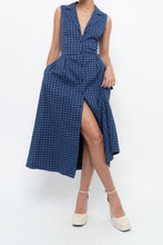 Load image into Gallery viewer, DKNY x Blue Gingham Back-Tie Dress (XS-M)