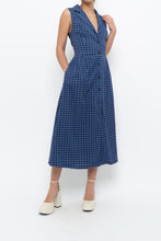 Load image into Gallery viewer, DKNY x Blue Gingham Back-Tie Dress (XS-M)