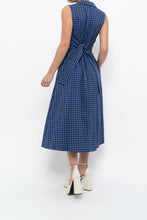 Load image into Gallery viewer, DKNY x Blue Gingham Back-Tie Dress (XS-M)