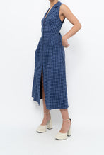 Load image into Gallery viewer, DKNY x Blue Gingham Back-Tie Dress (XS-M)